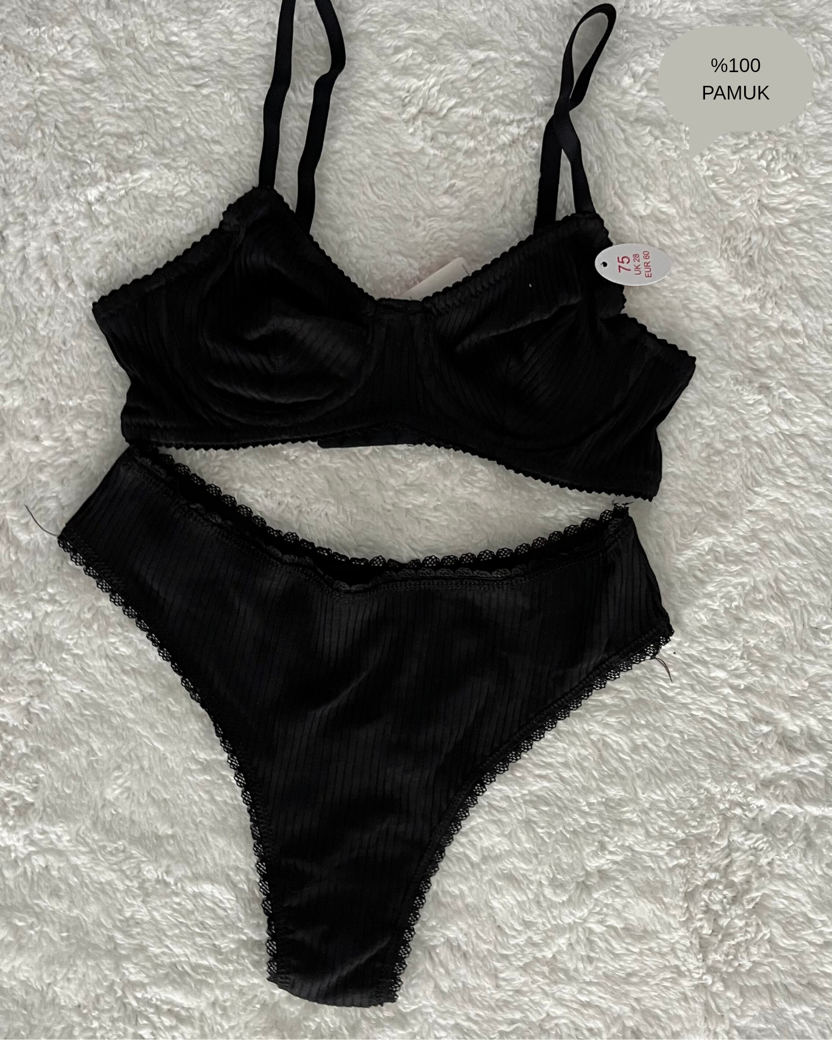 Berry Pamuklu Takım Siyah