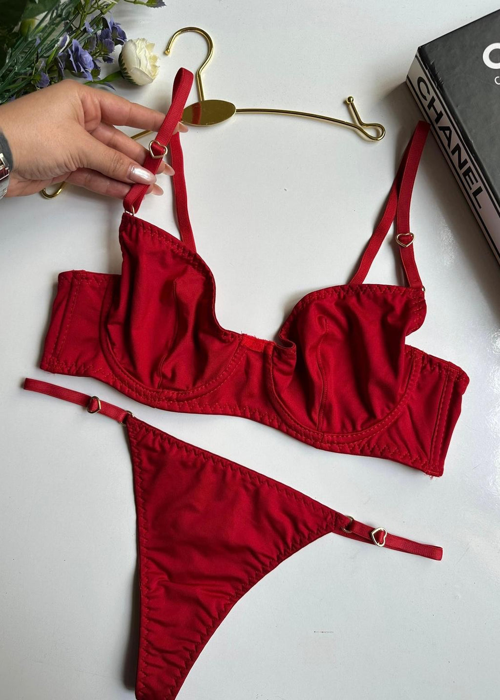 Amy Micro Set Kırmızı